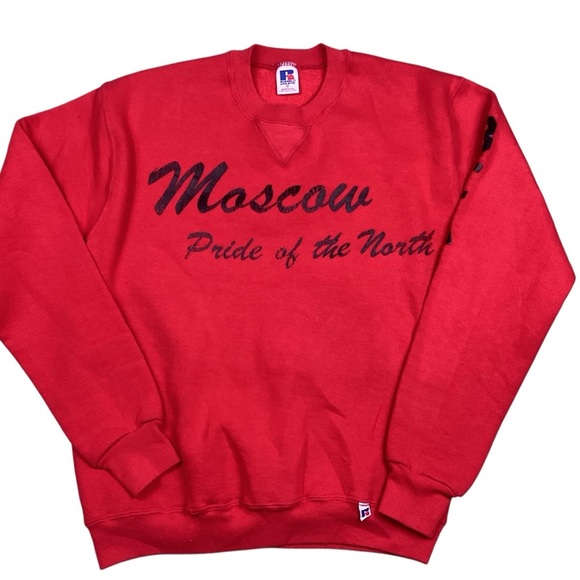 Vintage 90s Russell athletic Moscow, Idaho Crewneck - Picture 1 of 4
